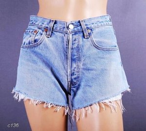 high waisted jean shorts-f71041